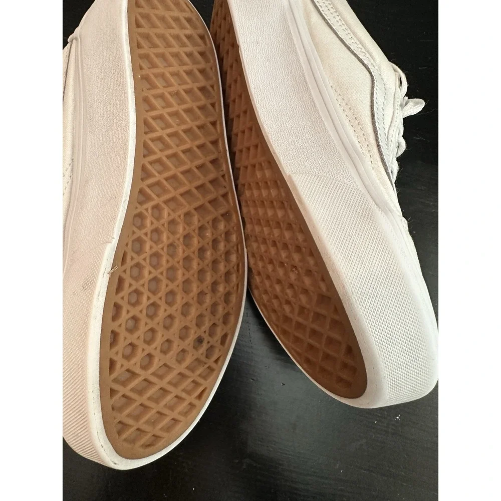 Women's Vans White‎ Platforms Size 6